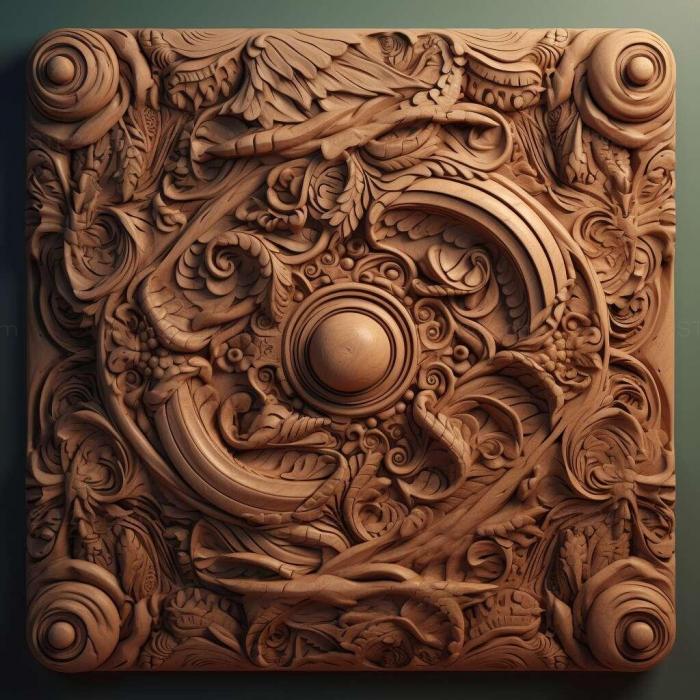 Patterns and decorations (stl c4d 2, PATTERN_2538) 3D models for cnc